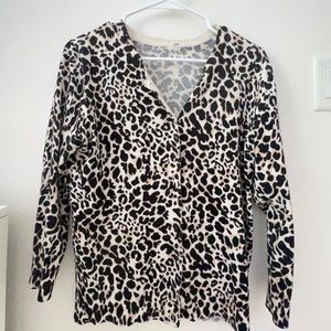 Cheeta Print Cardigan